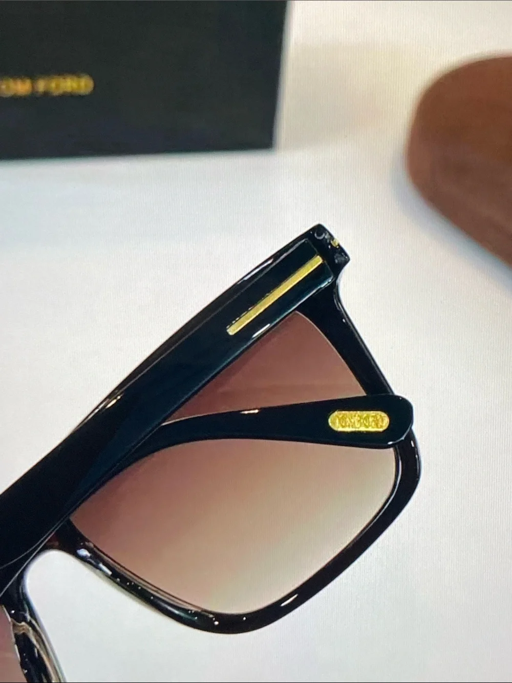 Tom Ford Square Frame Sunglasses with Original Case